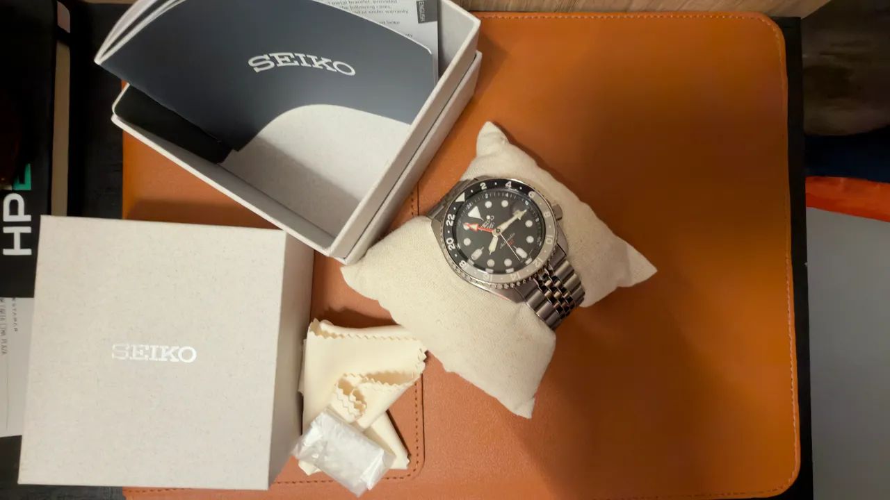 Seiko GMT 5 Preto - Foto 3