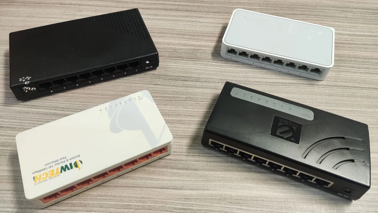Switch！！ Switch Gigabit de Mesa 8 Portas - 10/100/1000mbps - SEGCFTV