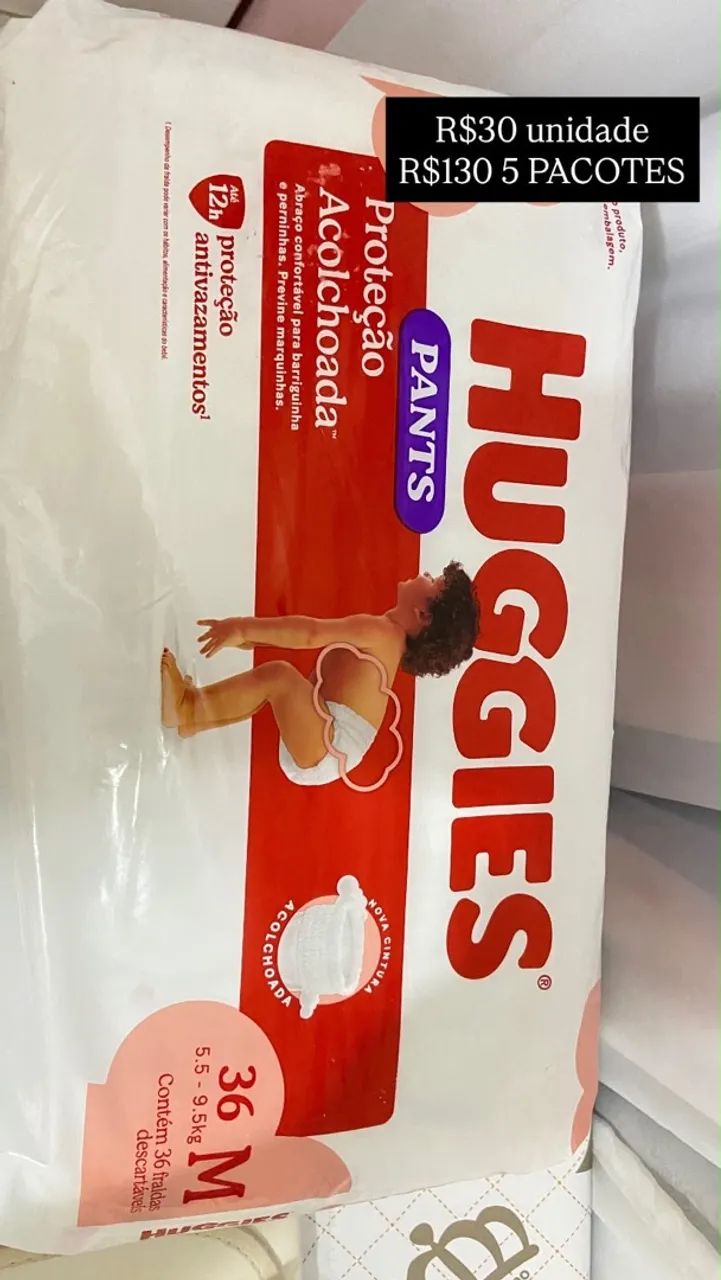 FRALDA HUGGIES TAM M - Foto 3