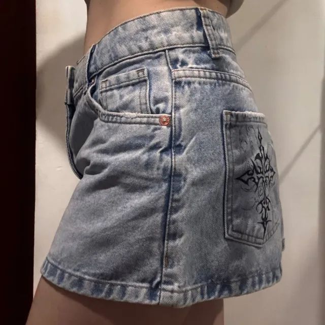 Mini saia jeans - Foto 5