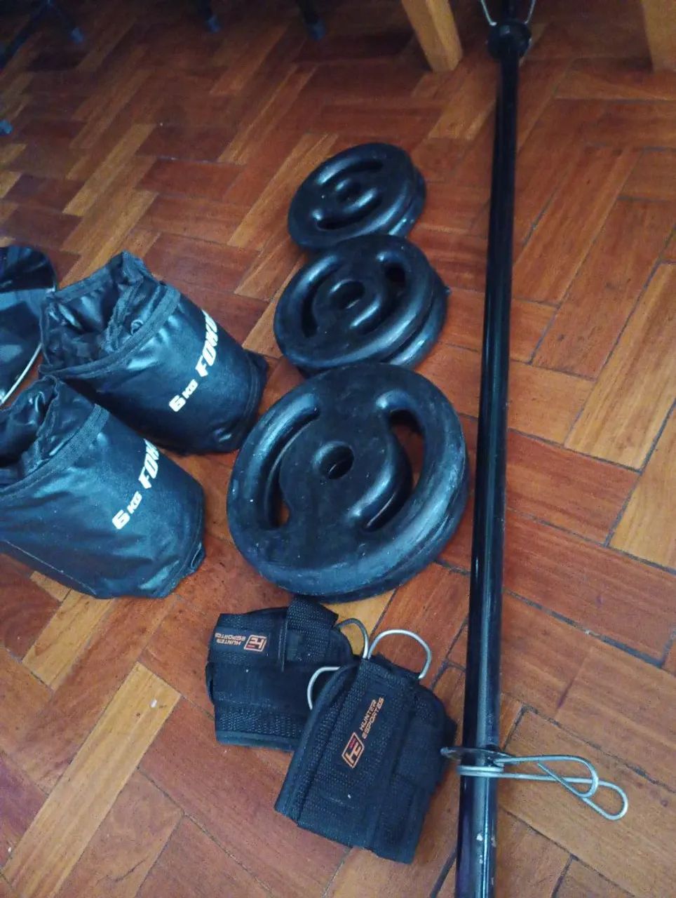 kit completo Muay thai (boxe, kickboxing) + Kit completo musculação (treino em casa) - Foto 3