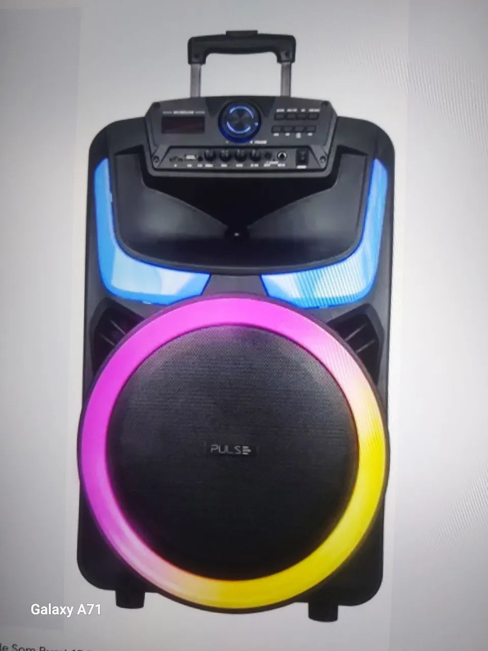 ? CAIXA DE SOM PULSE AMPLIFICADA PORTÁTIL + LED ?