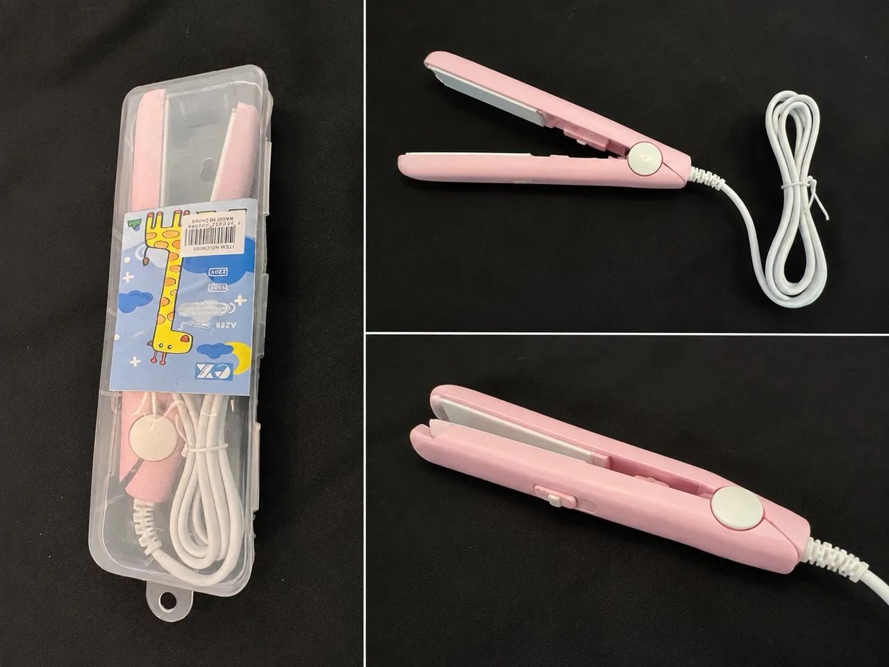 Mini Chapinha Portátil Rosa | Compacta e Prática | Ideal para Viagens