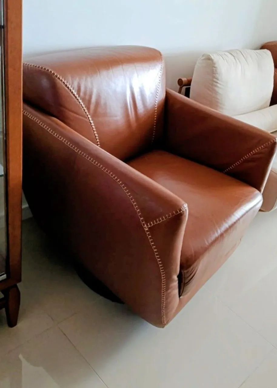 22 Poltronas Valentina em Couro Legítimo - Foto 2