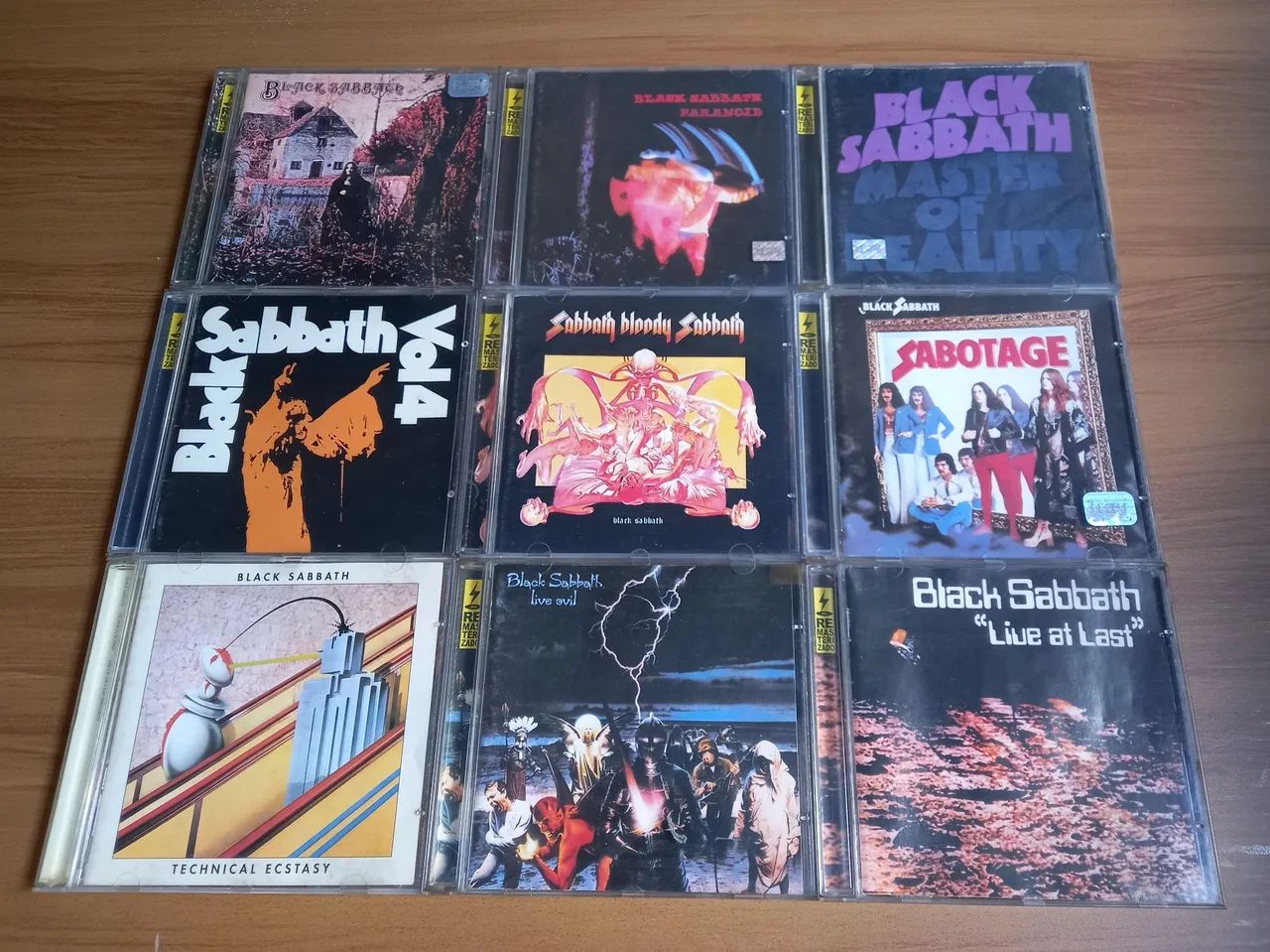 Lote 9 CDs Black Sabbath - Originais em excelente estado - CDs