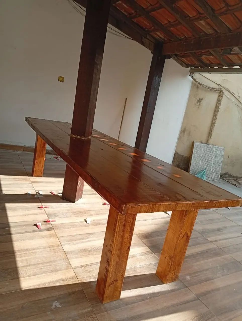 Mesa grande sob medida de madeira  - Foto 3