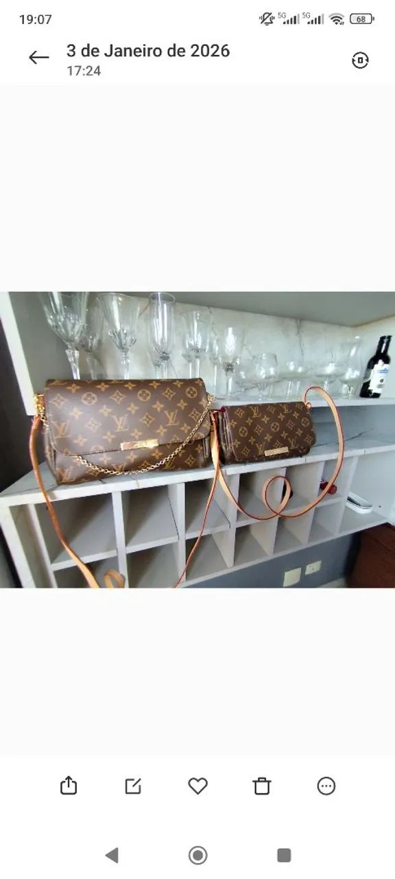Bolsa original Louis Vuitton Marron - Foto 4