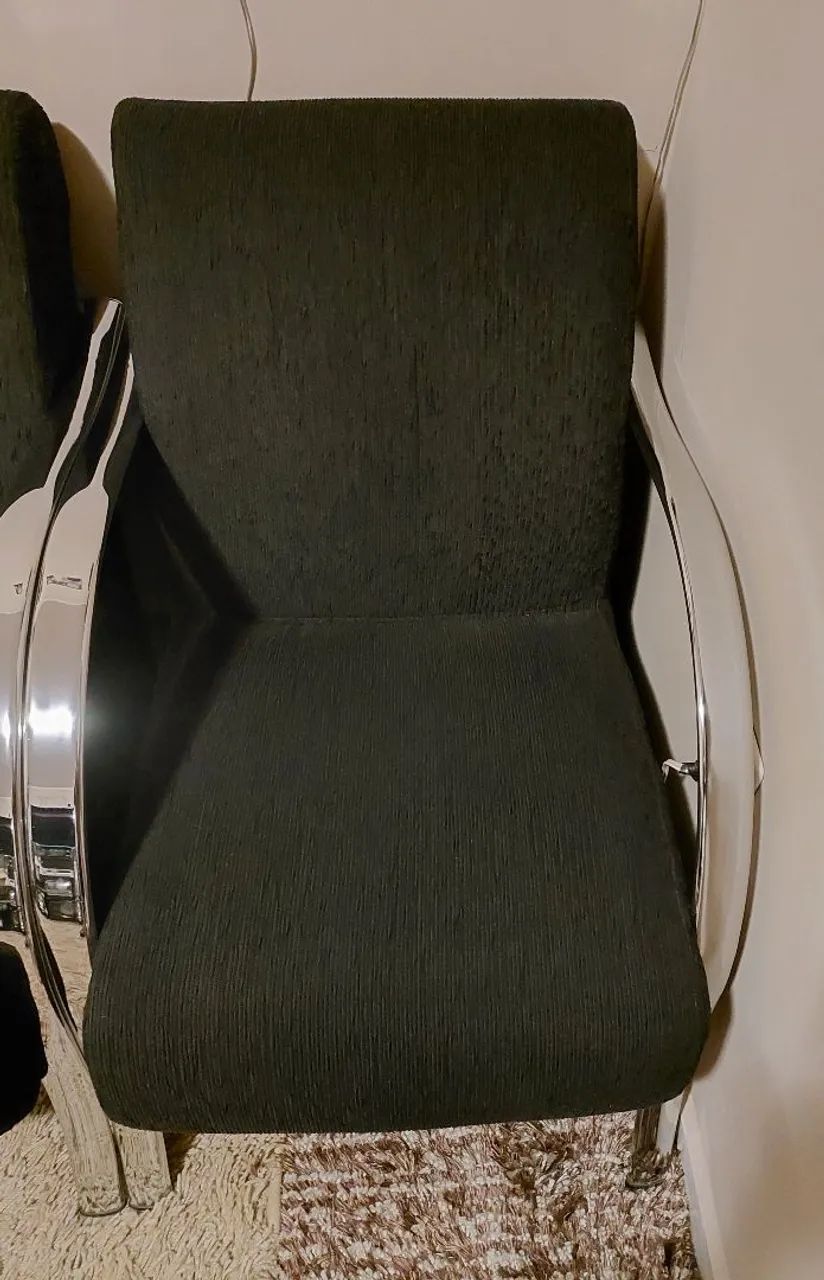 Poltronas com braço Inox nova avenda  preço 300 a unidade.  - Foto 4