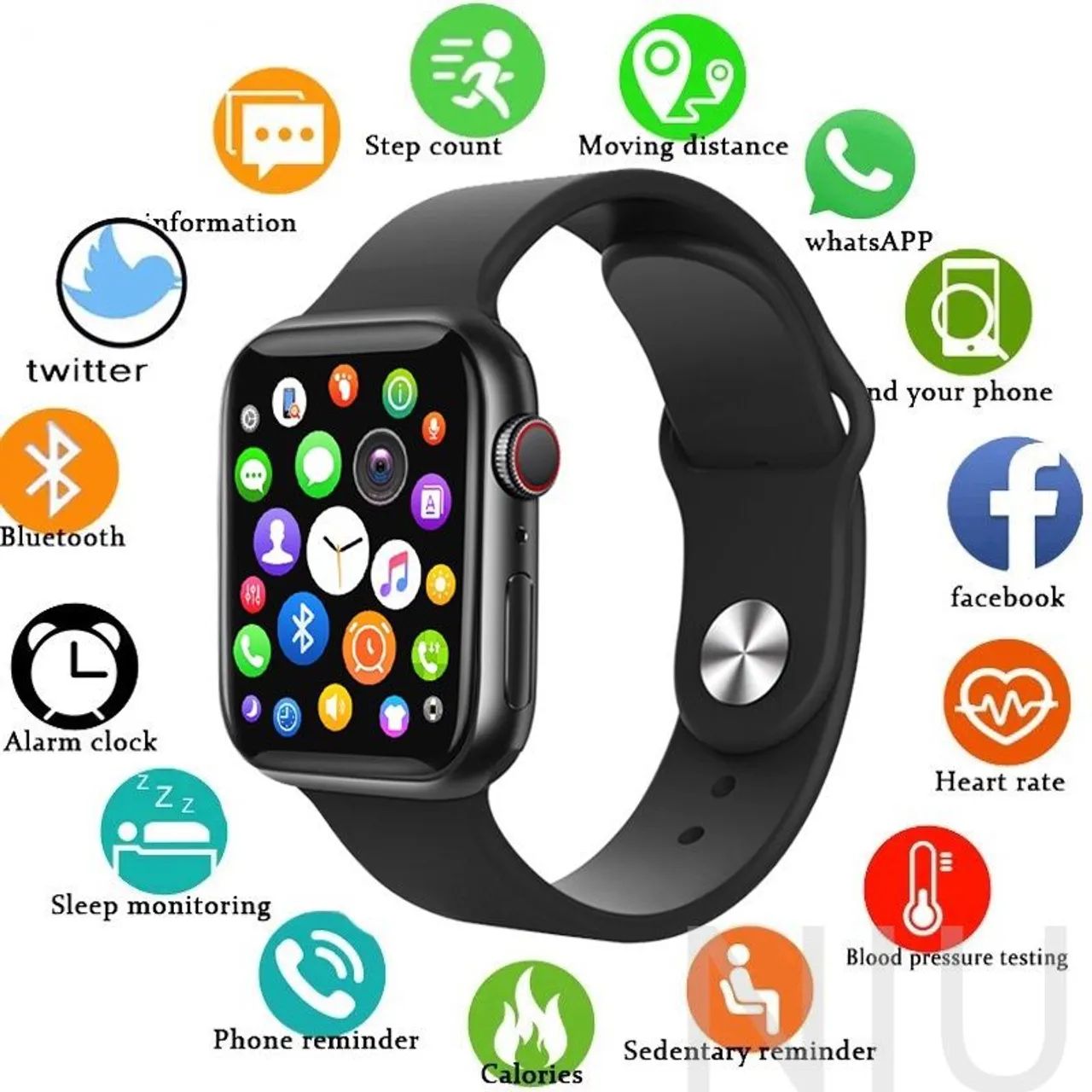 Relógio smartwatch na caixa 