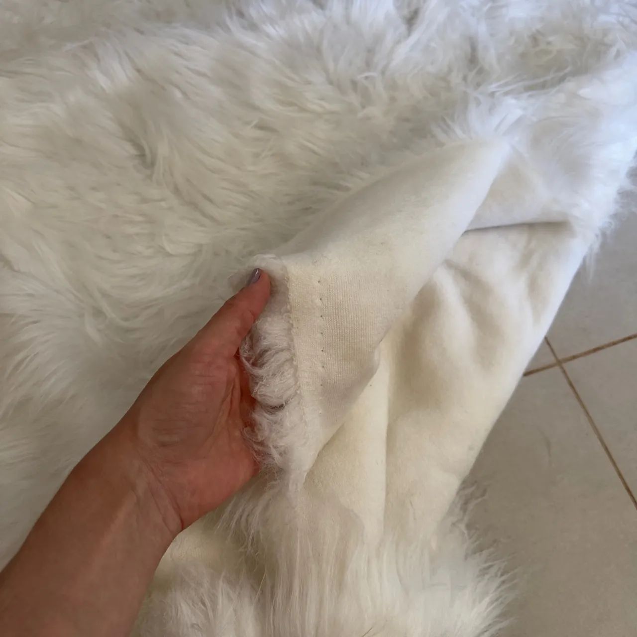 Tapete + 2 capas de almofada de pelo - Foto 3