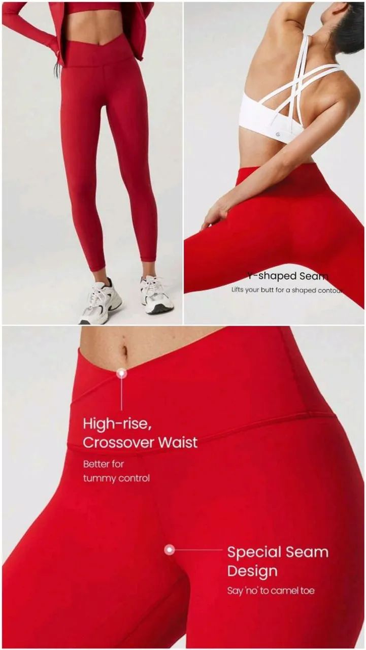 Legging vermelha 