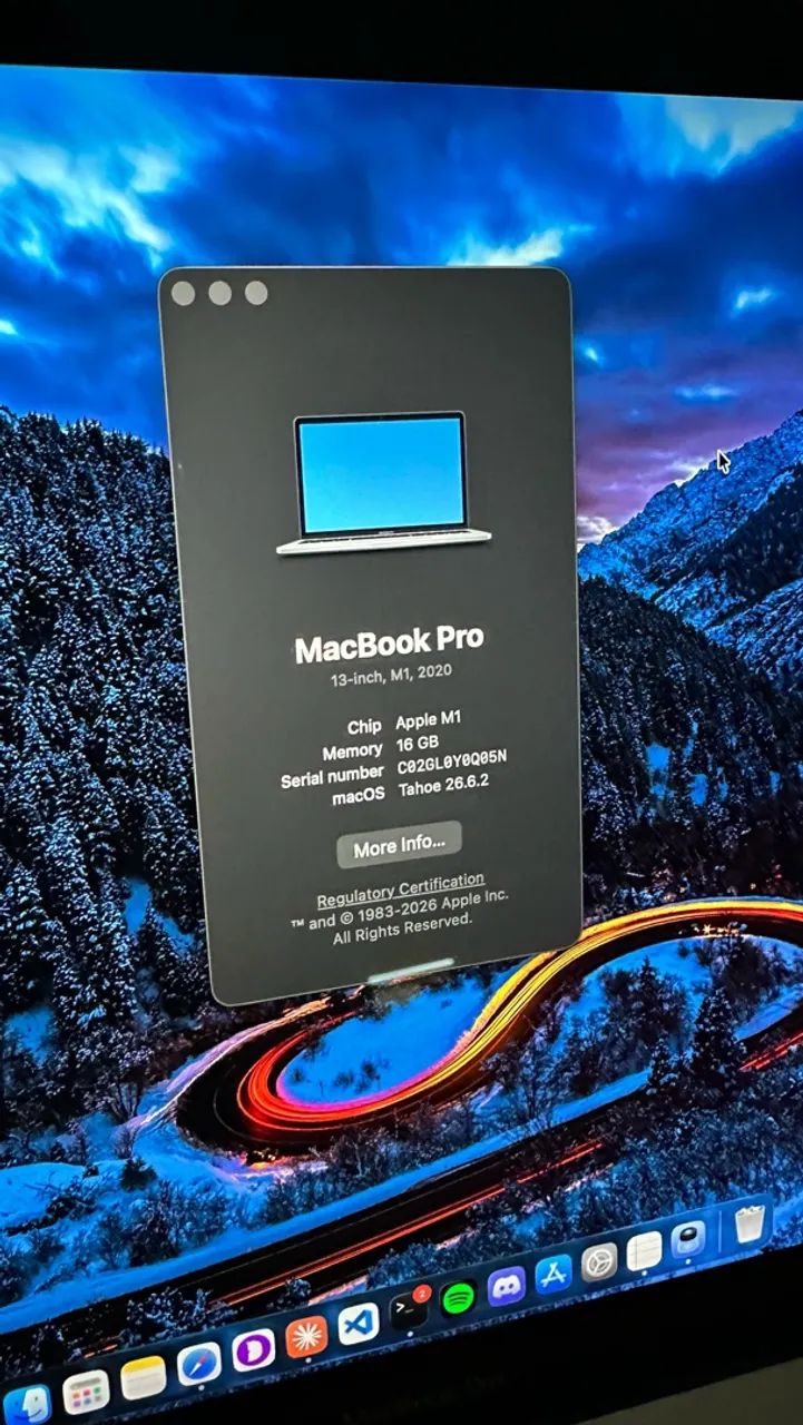 Macbook Pro M1 16gb RAM 256gb SSD c/ touchbar - Notebooks