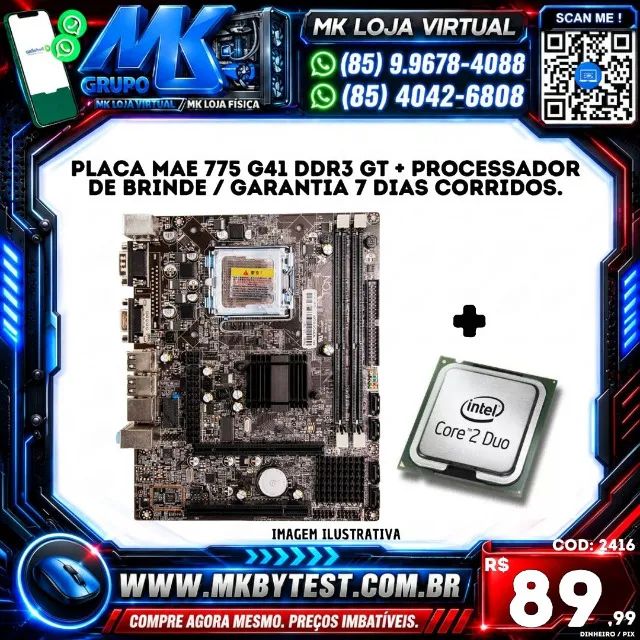 Placa mae 775 g41 ddr3
