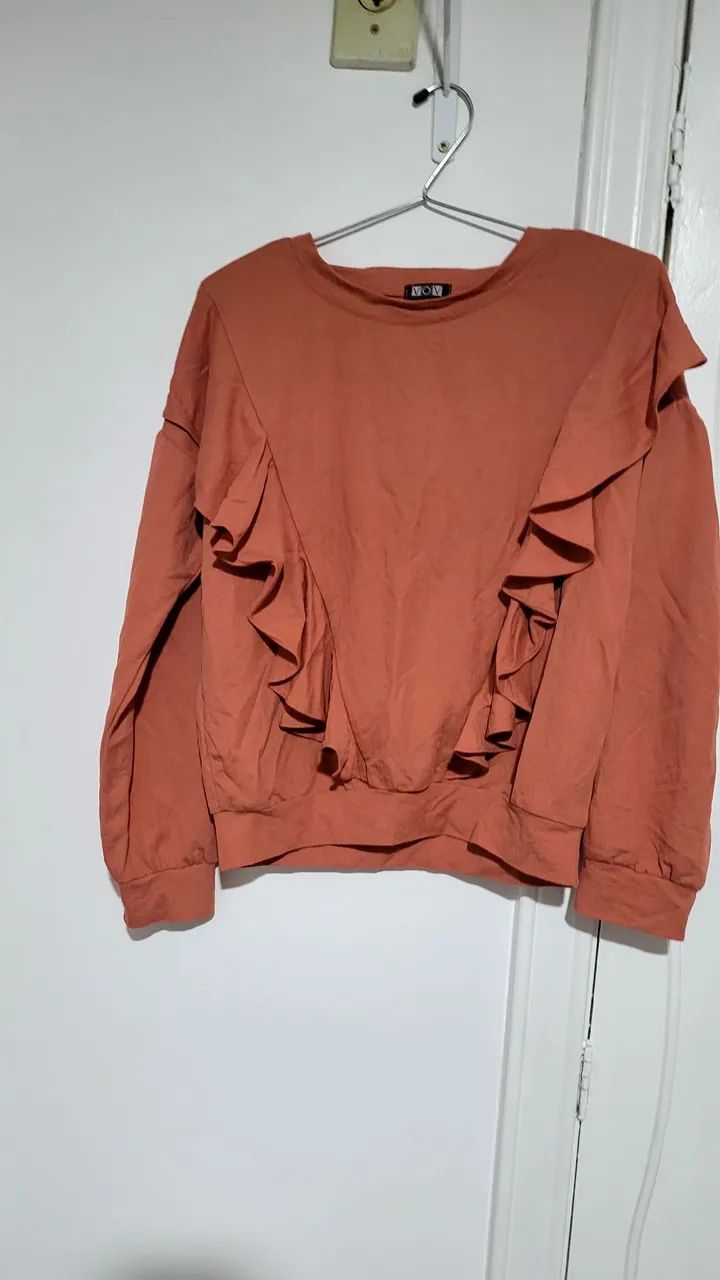 Blusa ferrugem viscose m