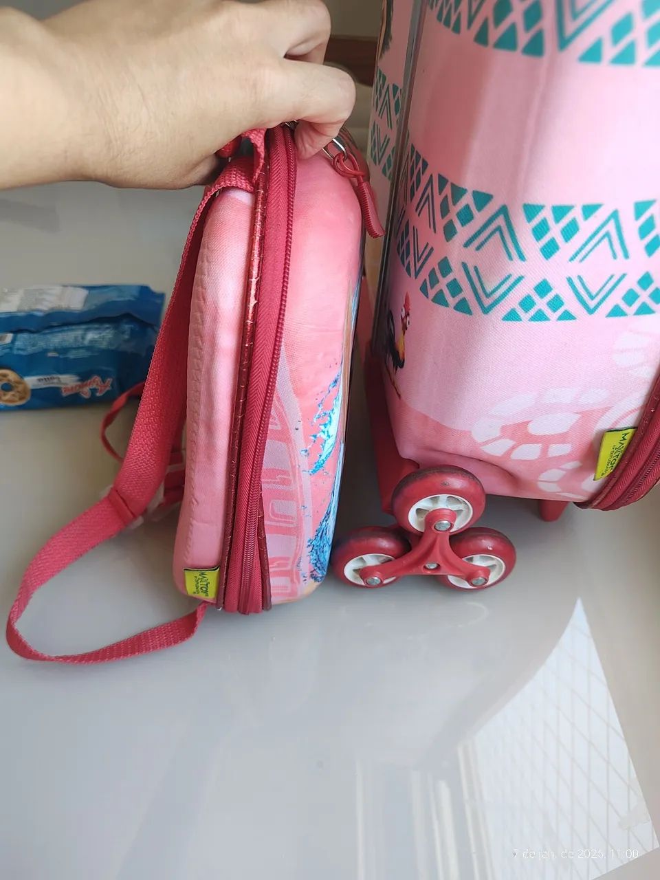 Kit mochila e lancheira escolar - Foto 6