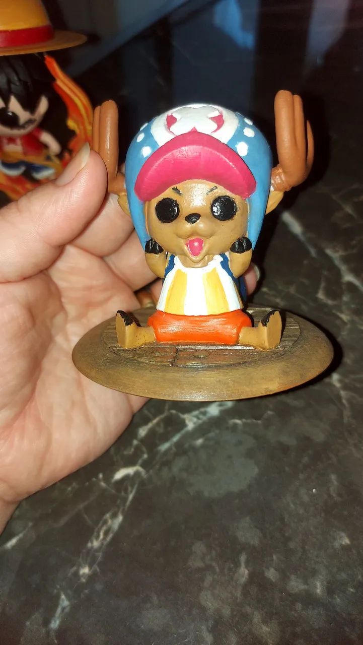 Kit bonecos onepiece (Luffy e Chopper) em 3D - Foto 4