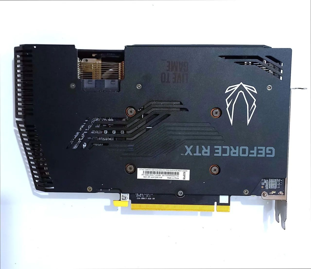 RTX 3070 ZOTAC TWIN EDGE OC 8GB GDDR6 256 BITS COMPLETA! - Foto 3