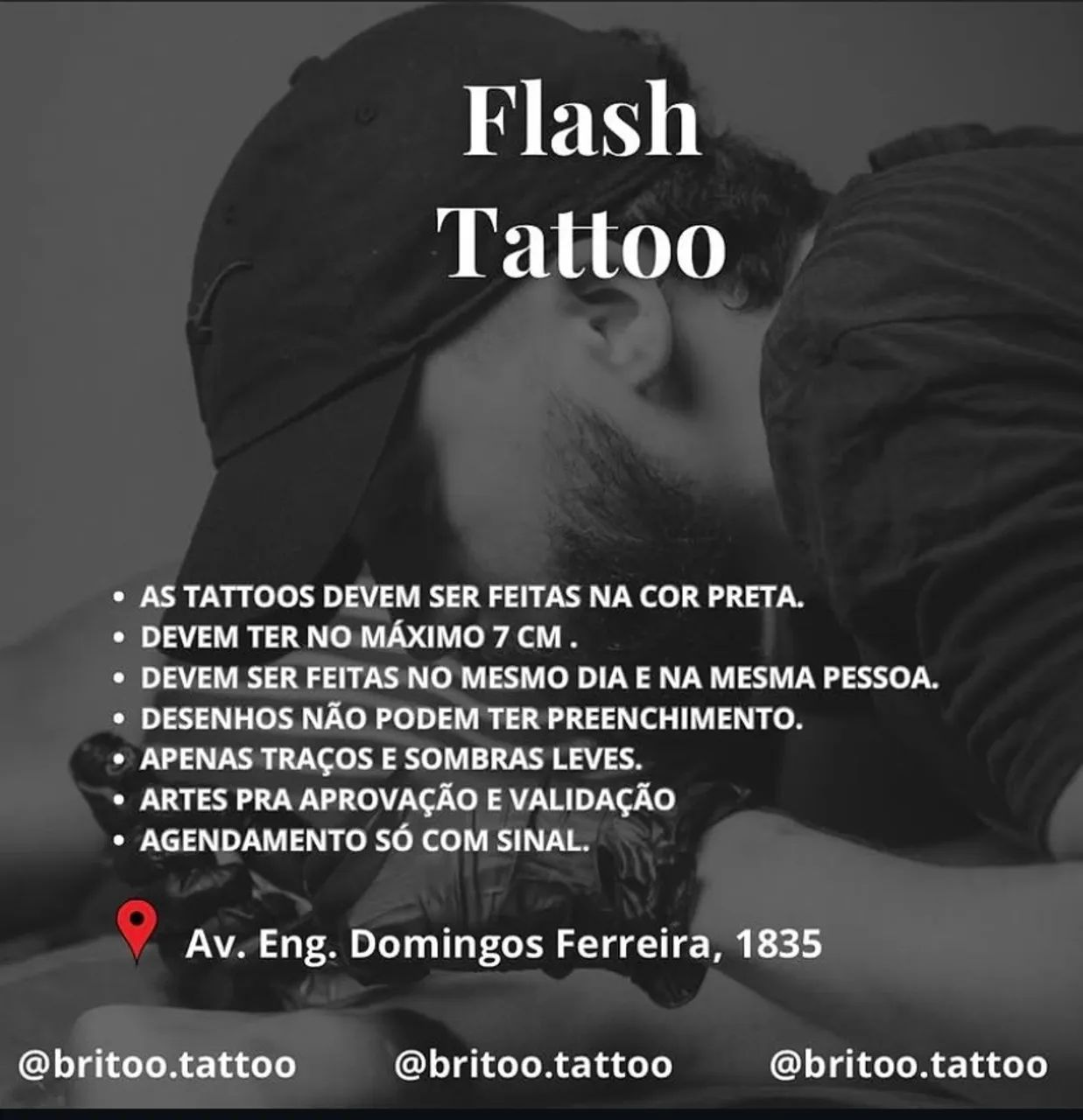 Promoção relâmpago tattoo 