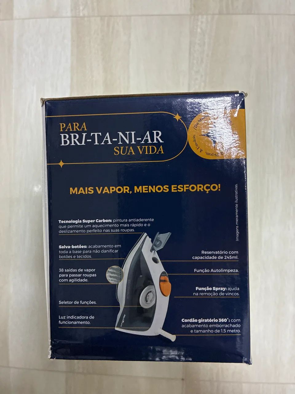 Ferro de passar roupas britania BFV2000B 220v - Foto 4