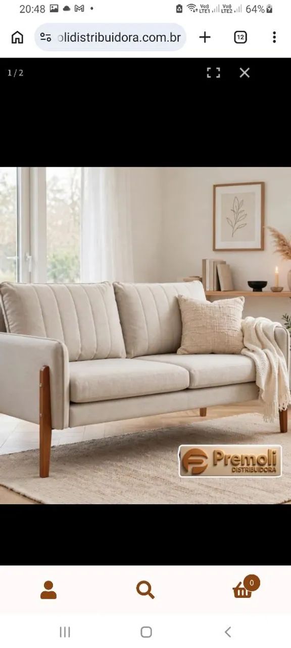 Sofá FÃ 2 lugares temos sofá R$ 490,00 e sofá R$ 720,00 TAMBÉM  - Foto 3