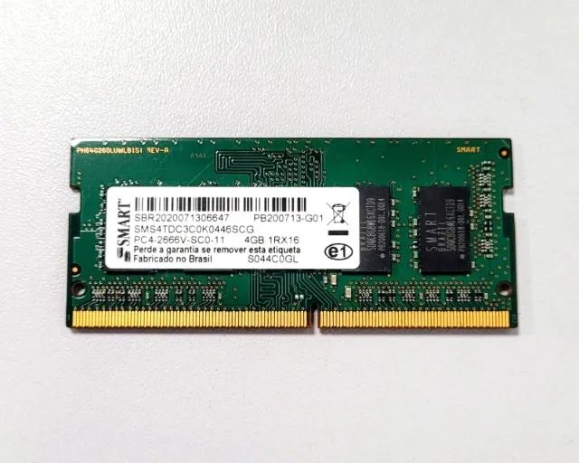Memória RAM 4GB DDR4 Notebook