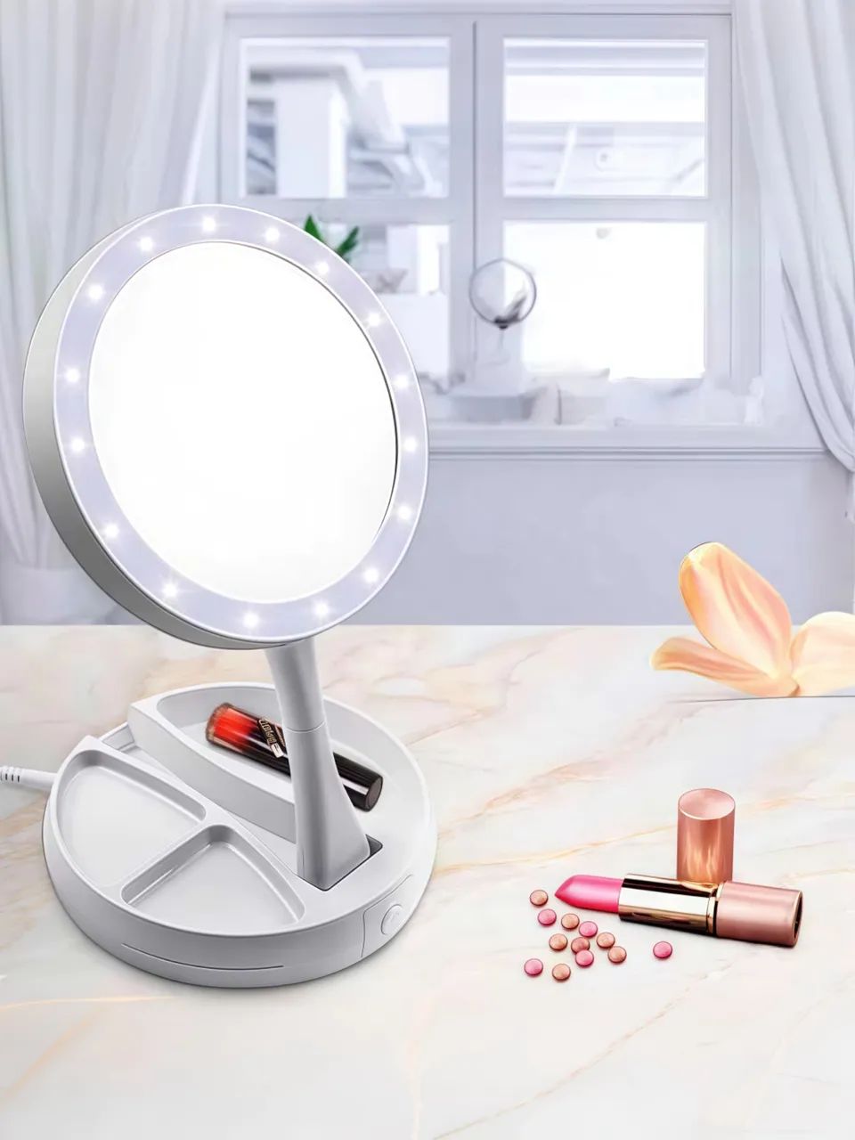 Espelho de Mesa com LED