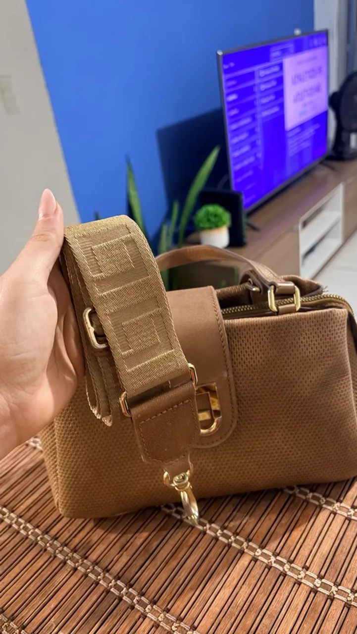 Linda Bolsa em couro Luz da lua  - Foto 4