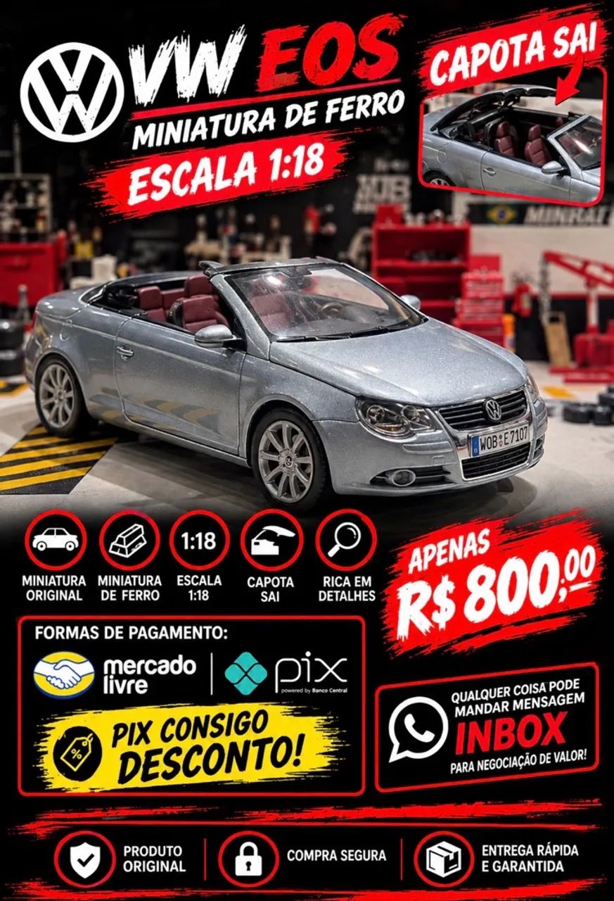 Miniatura vw eos 1:18