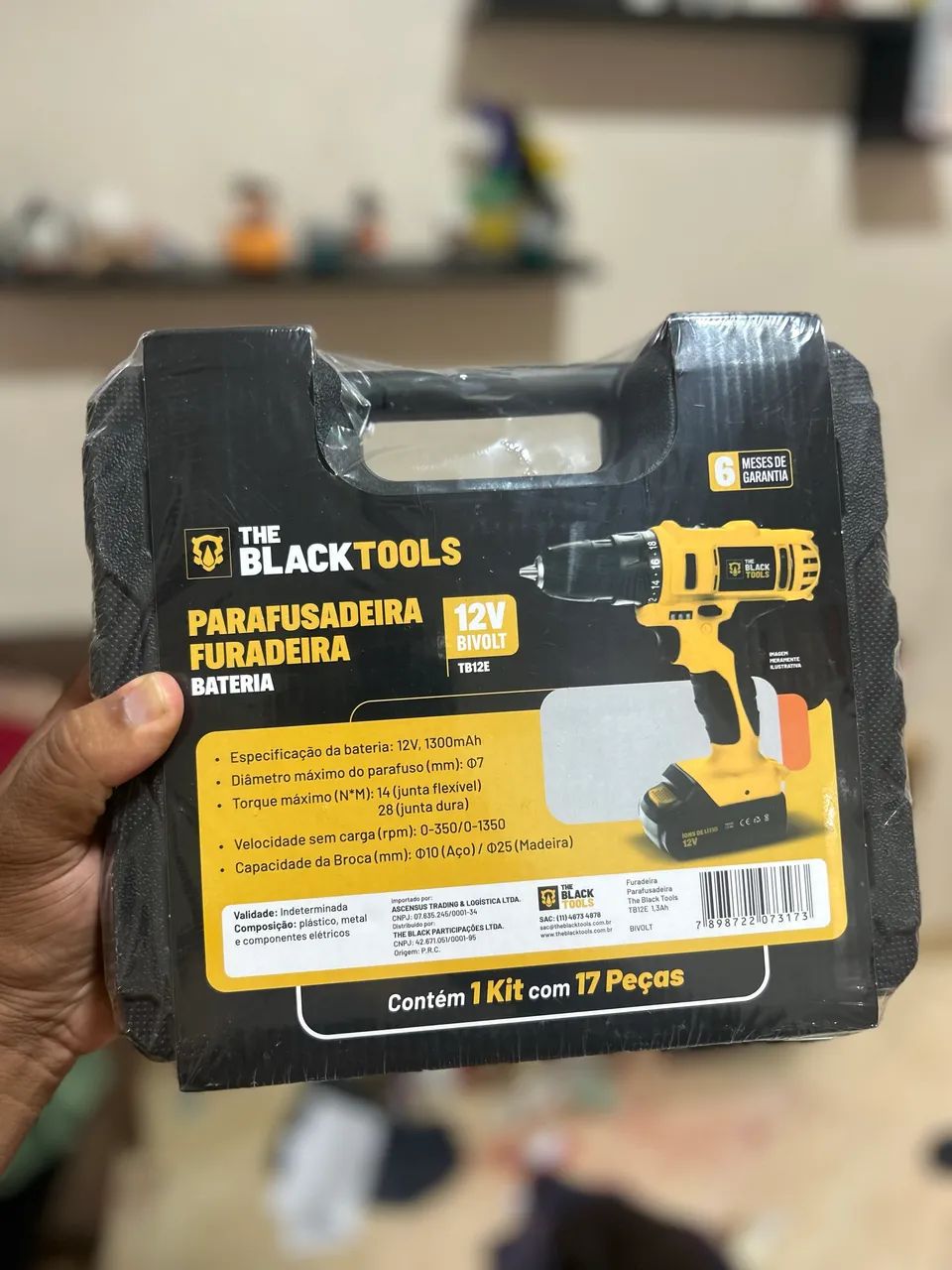Parafusadeira e furadeira lacrada