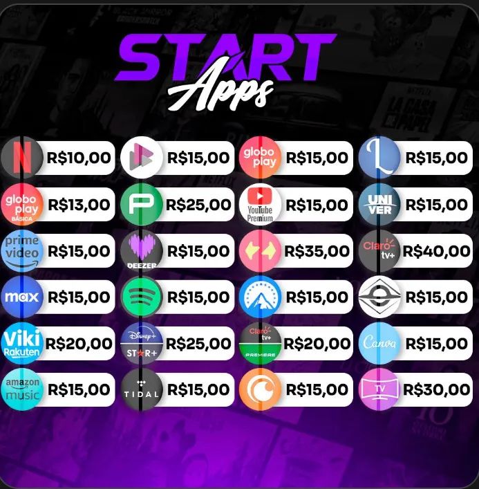 Serviços streamings 