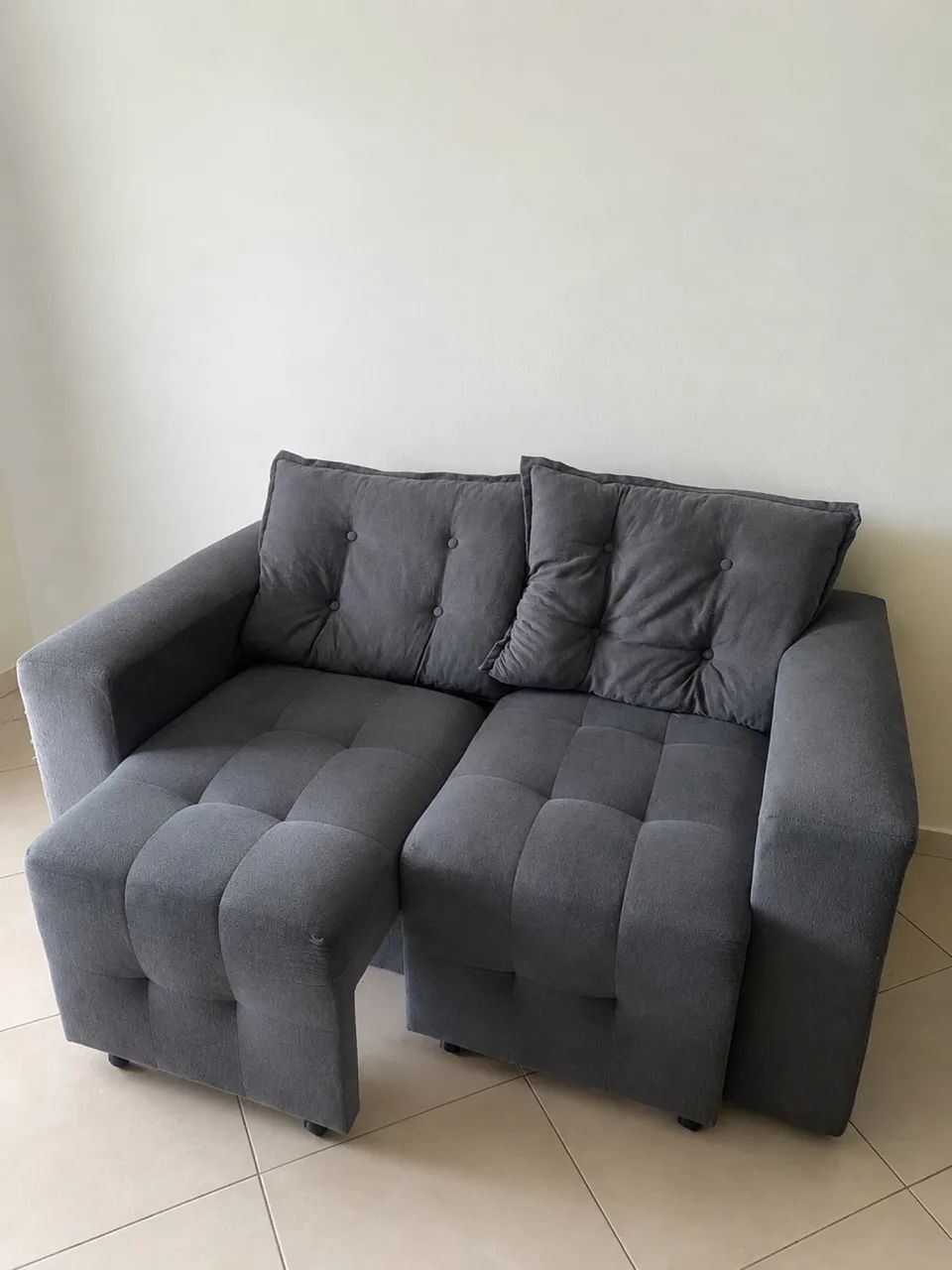 sofá retrátil 2 lugares 