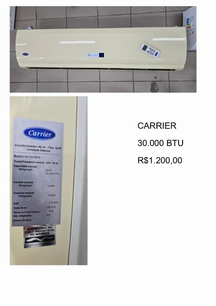 AR CONDICIONADO CARRIER 