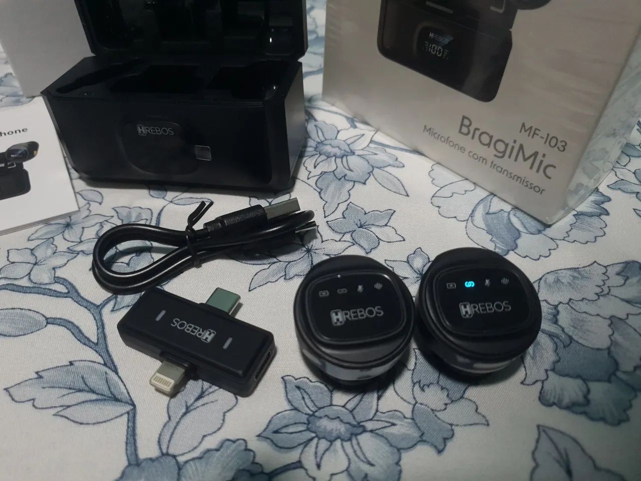 Microfone de lapela Android ou iOS - tipo c ou lightning - Foto 2