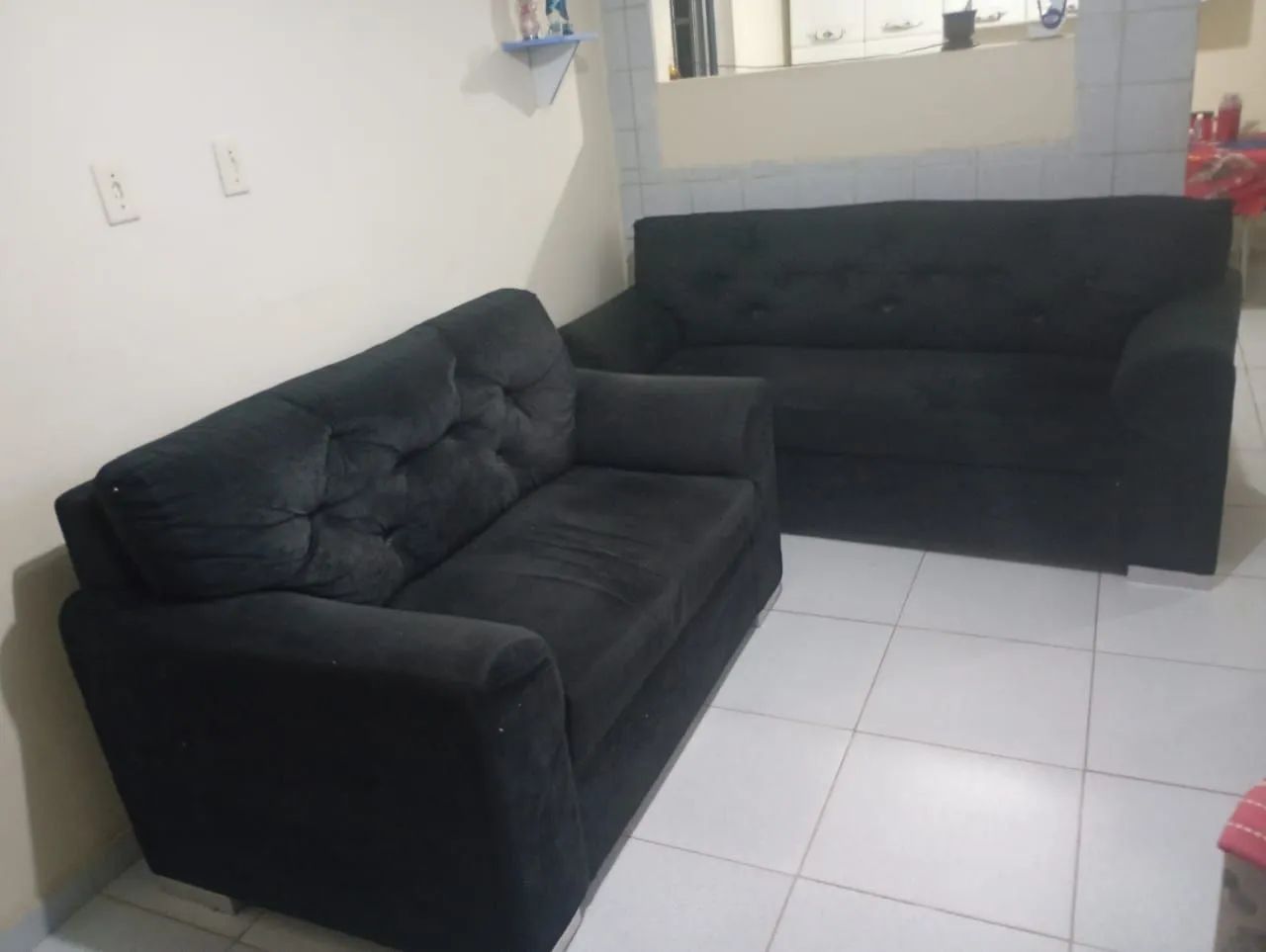 Conjunto de sofá 2 e 3 lugares 