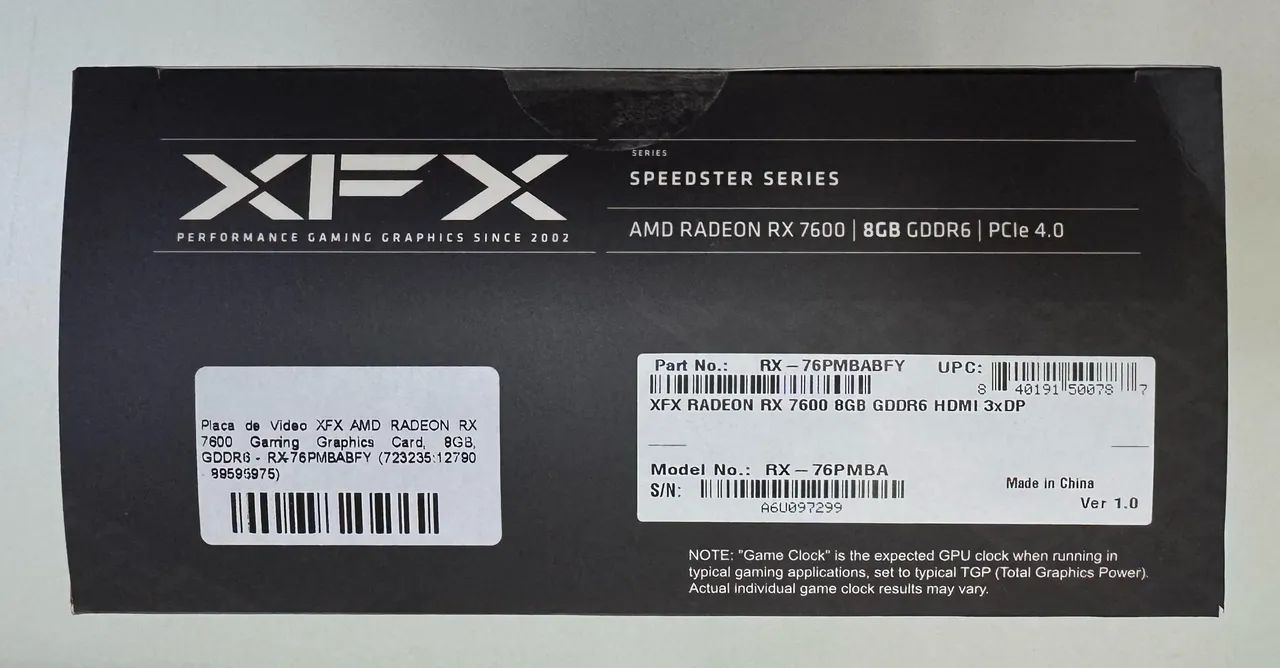 Placa de vídeo RX 7600 nova - Foto 3