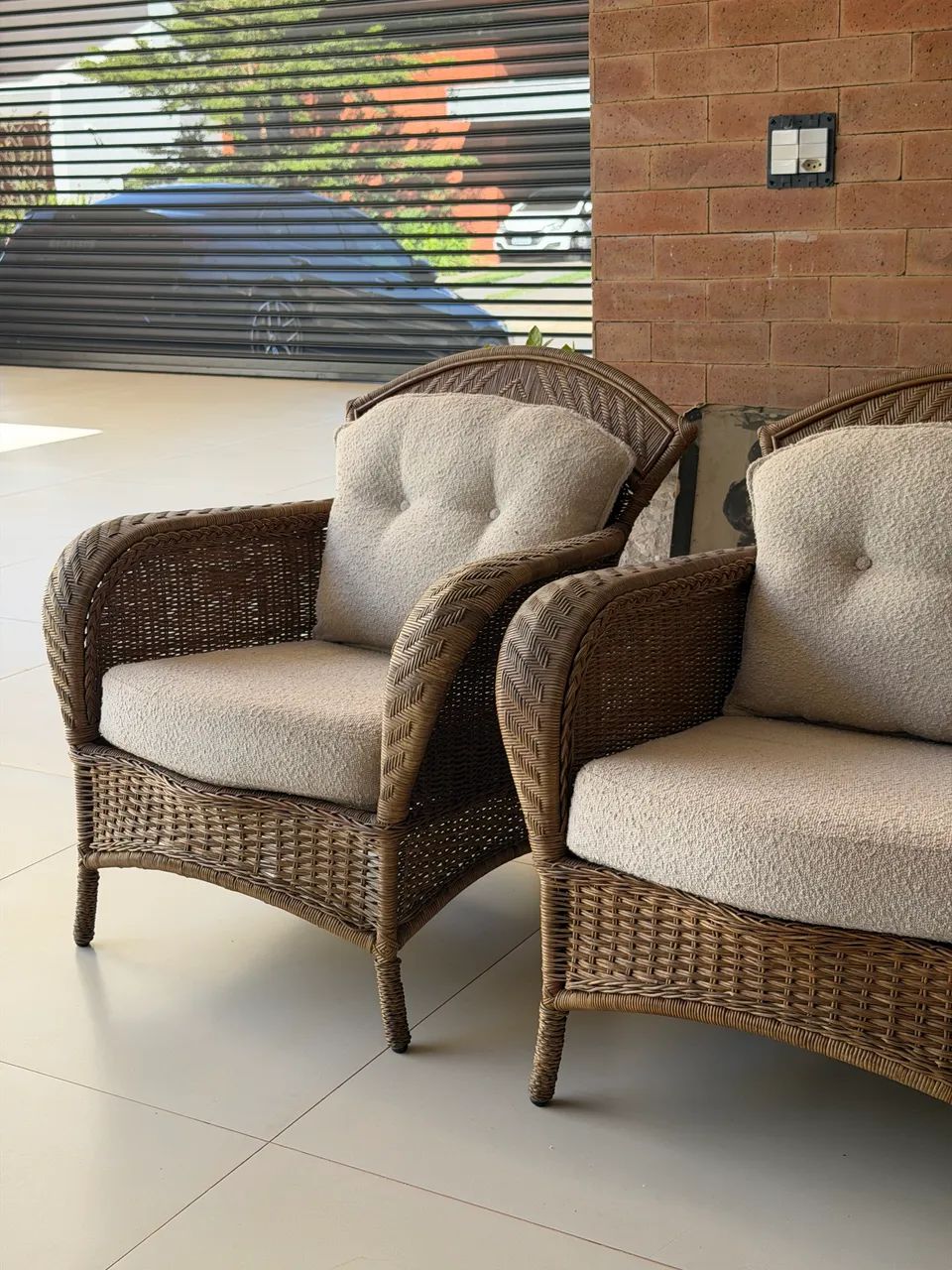 Poltronas de palha 