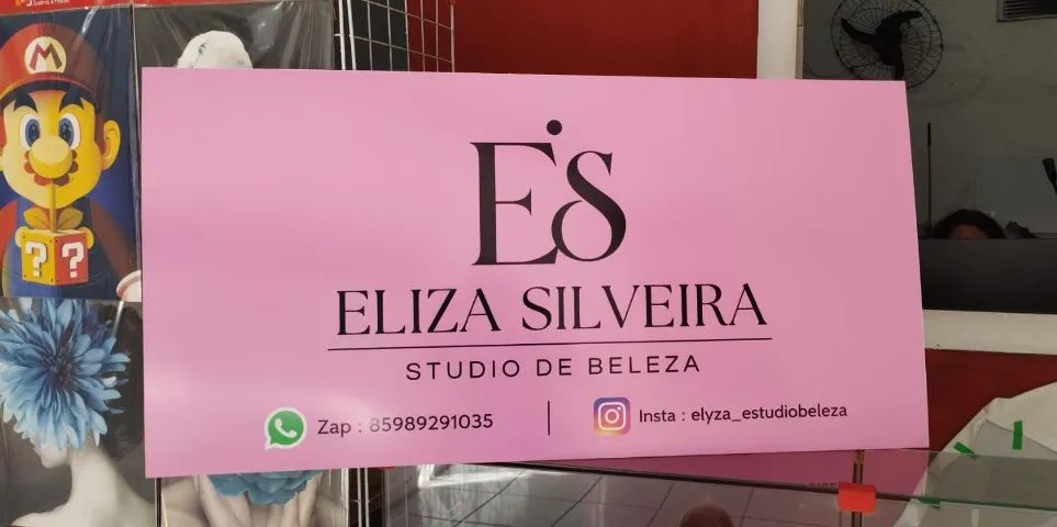 Placa para fachada de loja
