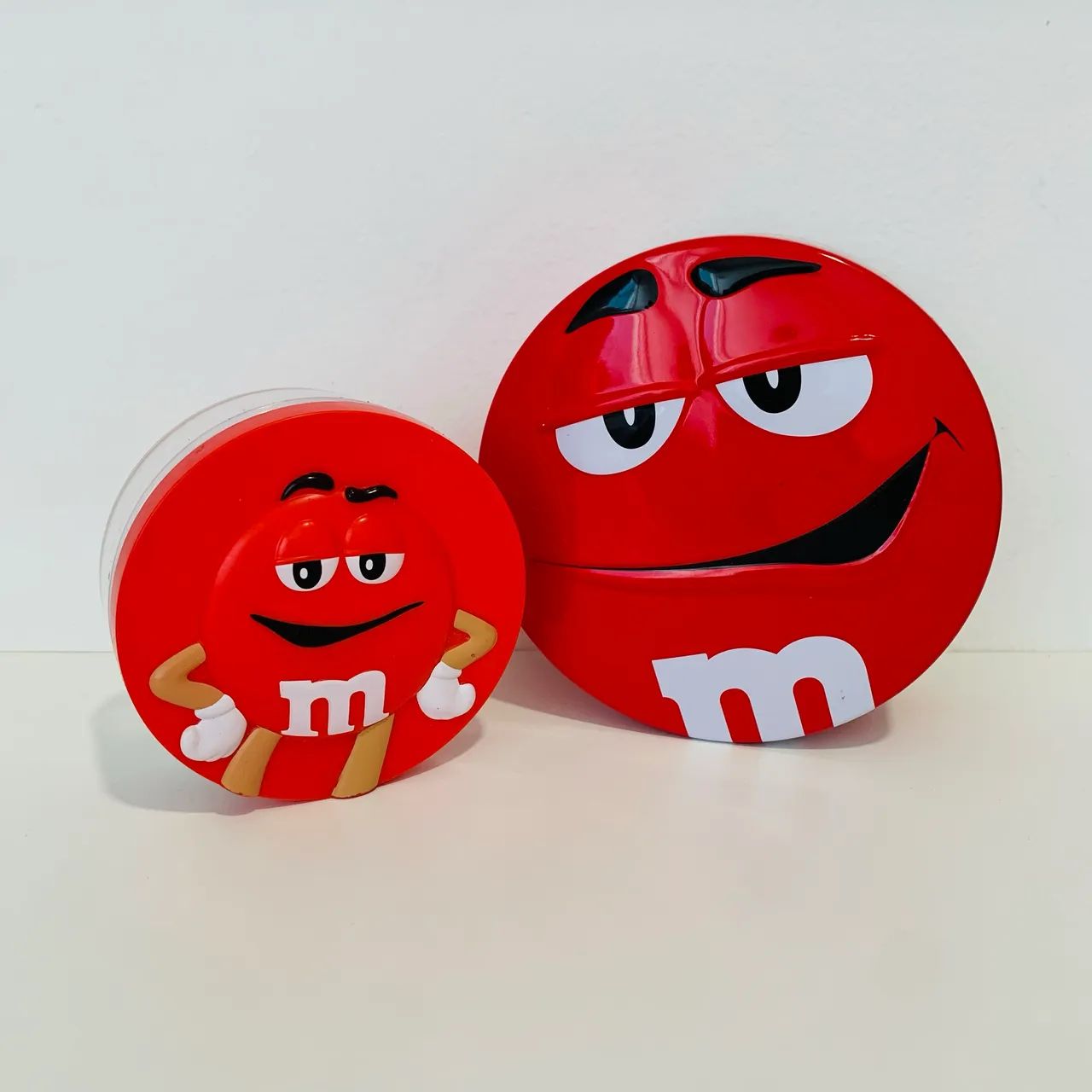 2 Dispensers M&Ms Original MeMs MMs