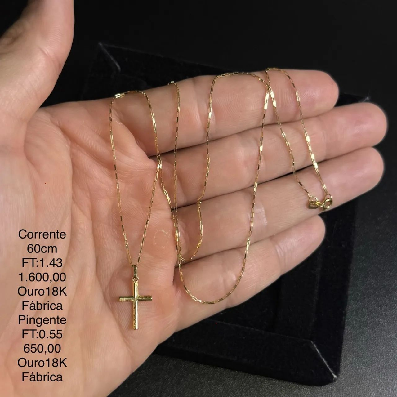 Correntes em ouro 18k nova sem uso