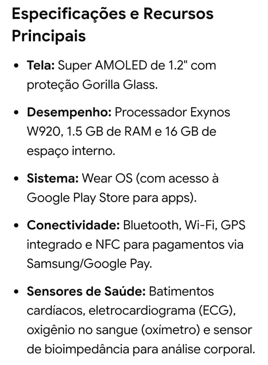 Galaxy Watch4 BT 40mm preto - Foto 2