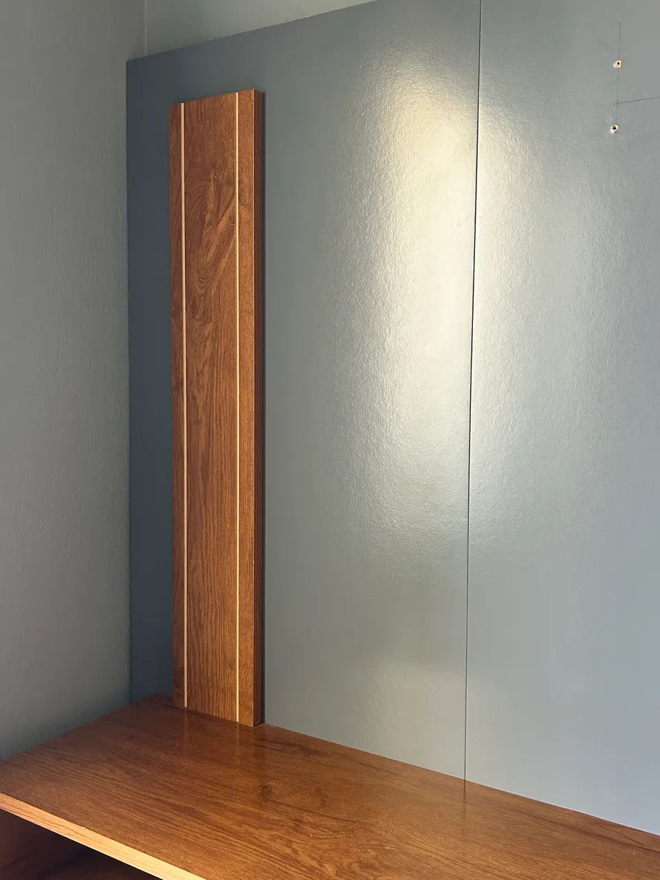 Painel Sala De Estar Até 50 Polegadas Com Porta Math - Cinza Com Nature - Foto 3