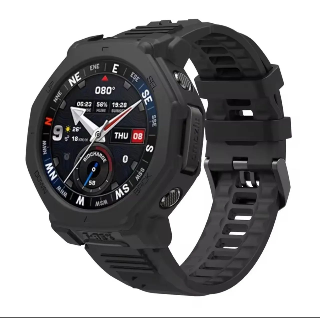 kit Pulseira + capa para Relógio Smartwatch Amazfit T Rex 3 Pro 22mm - Foto 6