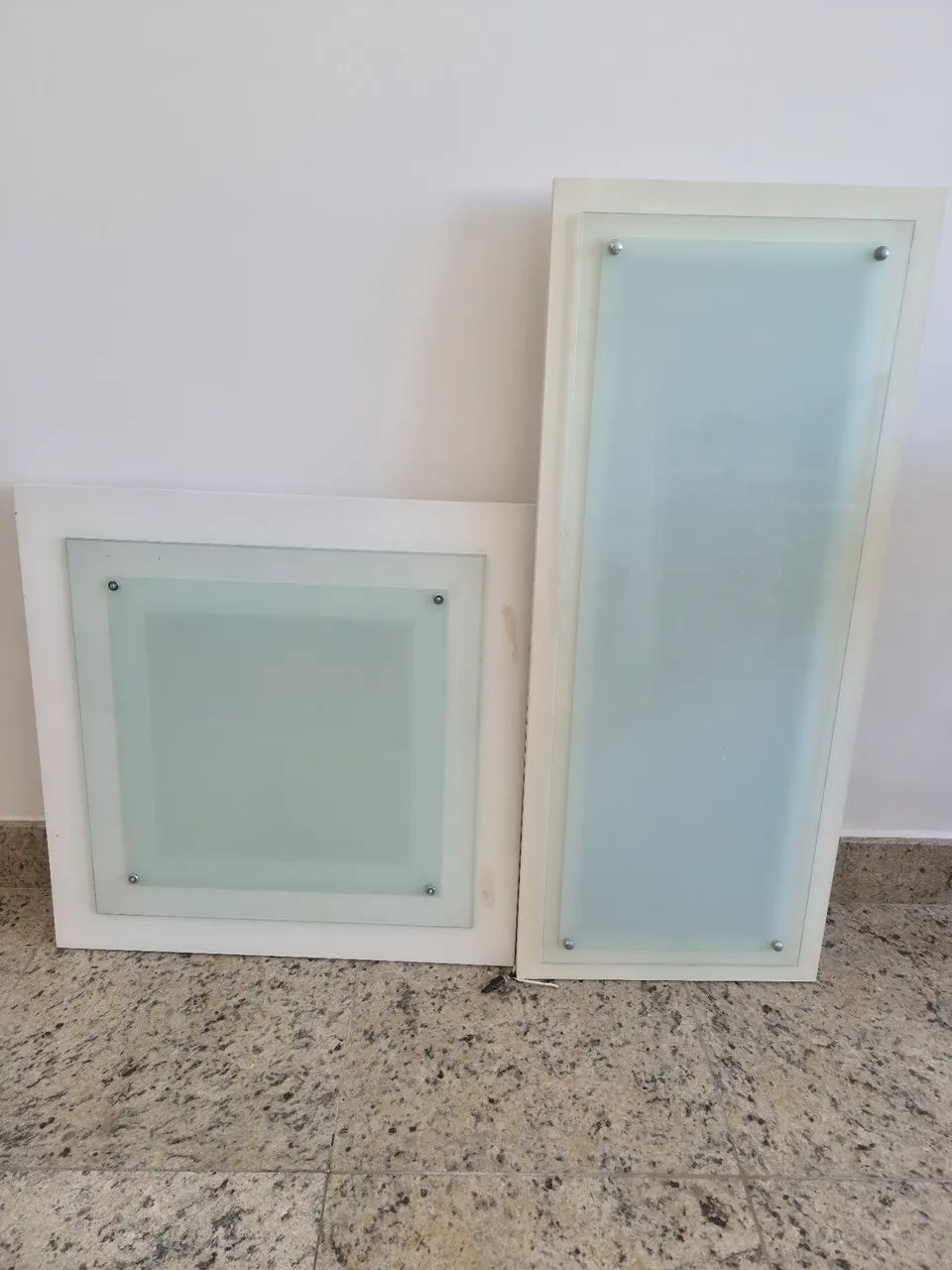 Luminarias de teto, de vidro (retangular e quadrada) - Foto 2