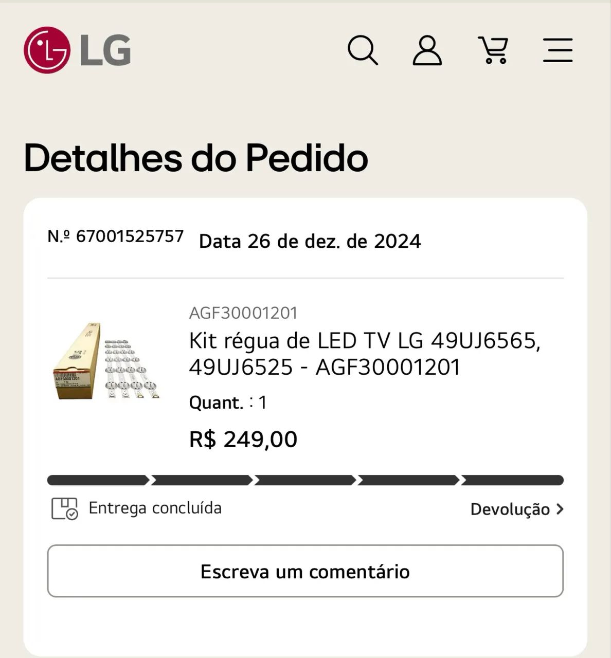  LG Smart TV 49- Para Retirada de Peças (LEDs Novos Originais) - Foto 3