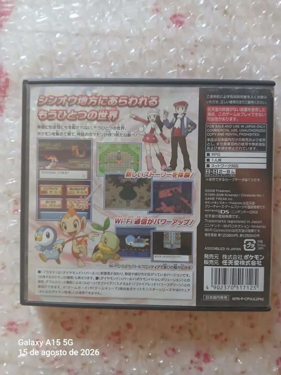 Pokemon Platinum Japonês - Foto 2