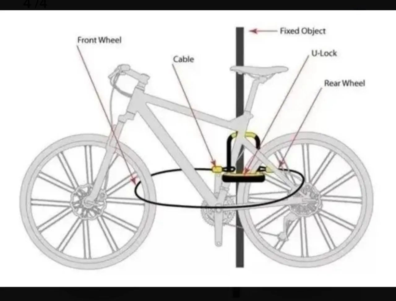 Cadeado para bicicleta e moto!  - Foto 2