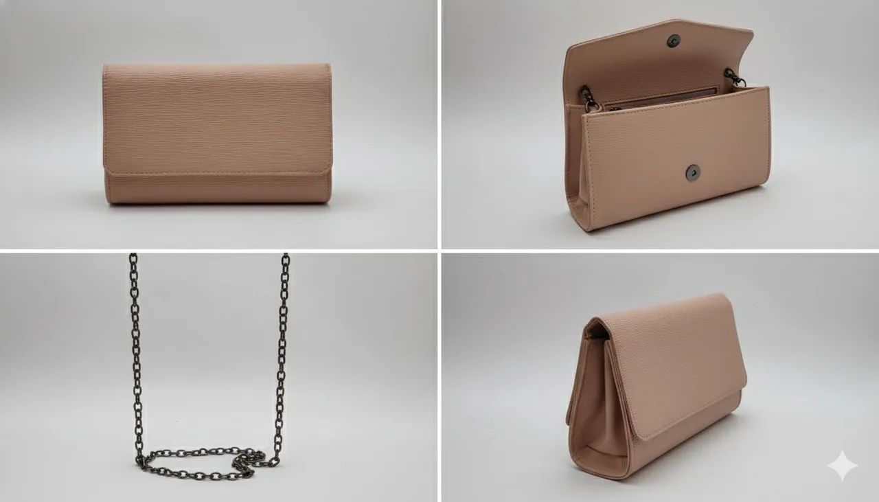 Bolsa Clutch Nude