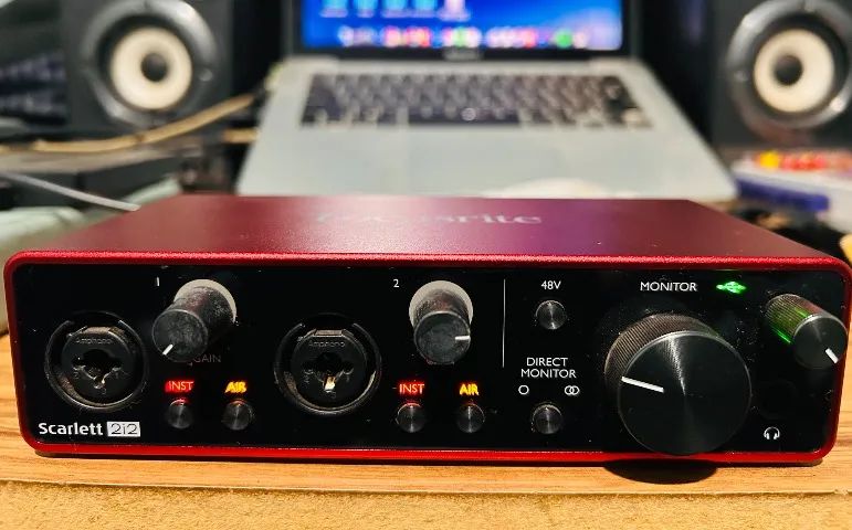 Interface De Áudio Usb Fofusrite Scarlett 2i2 Geração 3