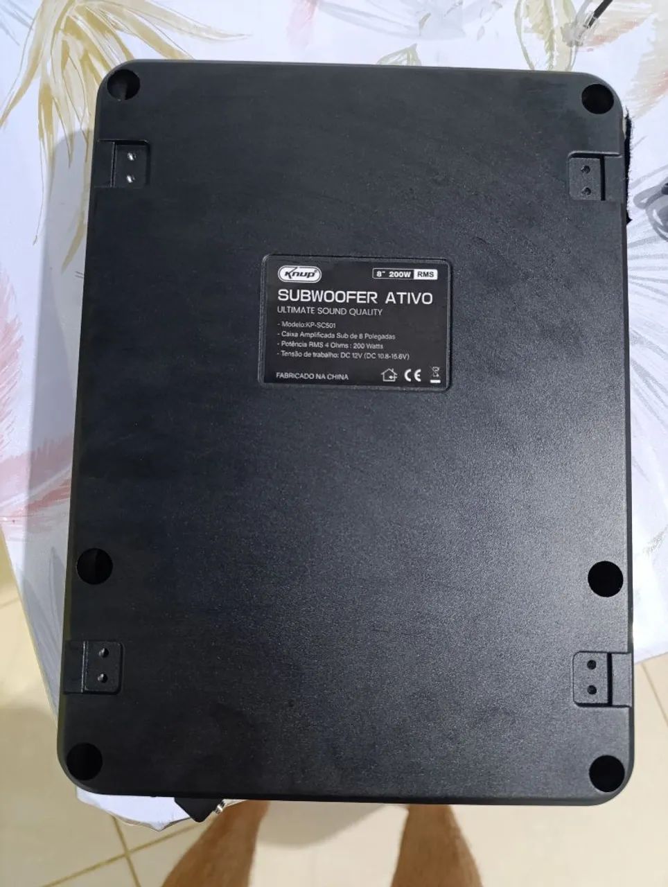 Caixa Slim Subwoofer Knup Kp-sc501 10 200w Rms - Foto 4