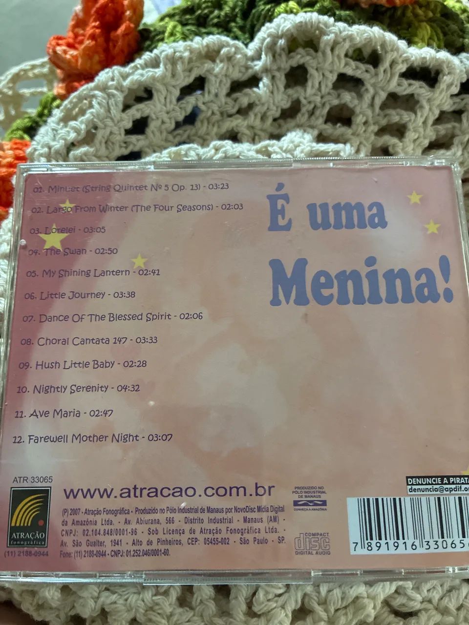 Cd É uma menina Músicas clássica para inteligência em bebês - Foto 2